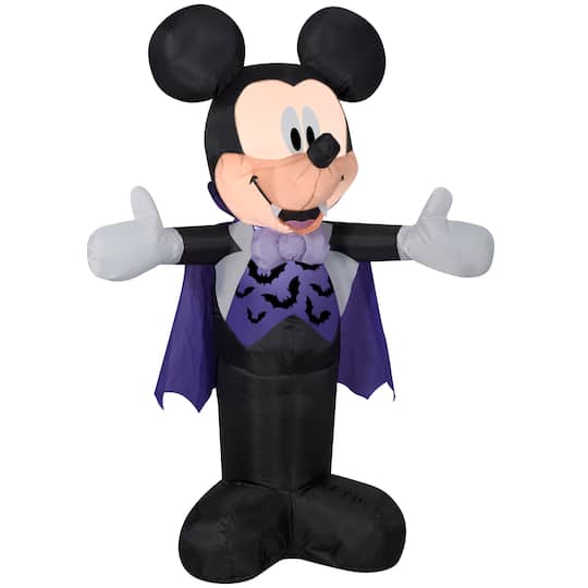 3.5ft. Airblown&#xAE; Inflatable Disney Mickey in Vampire Costume